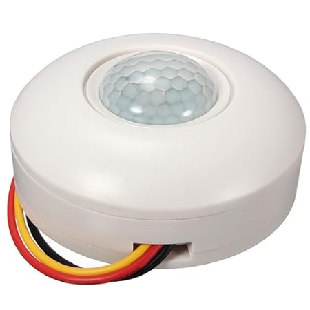 Amazon.com: 360 grados Interruptor sensor de movimiento PIR ...