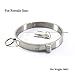 Adult Stainless Steel Neck Collar Cuff – BDSM Restraint Bondage Toys with Lock – Metal Fetish Toys with O Ring SM Sex Game Toys for Couples,Femalethumb 1