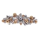 Remedios (4 Colors) Crystal & Pearl Wedding Barrette Hair Accessory For Bridal