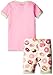 Hatley Girls' Organic Cotton Short Sleeve Applique Pajama Set