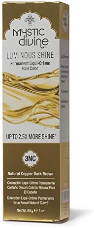 Mystic Divine 3NC Natural Copper Dark Brown Permanent Liqui-Creme Hair Color 3NC Natural Copper Dark Brown