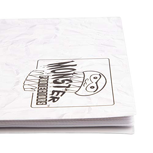 Monster Binder - 9 Pocket Trading Card Album -Marble White w White Pages - Holds 360 Yugioh, Magic, and Pokemon Cards - Thumbnail 3