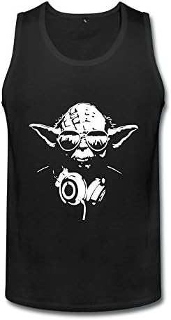 RUIFENG Men's Yoda Headphones Hot Topic Top- L Black