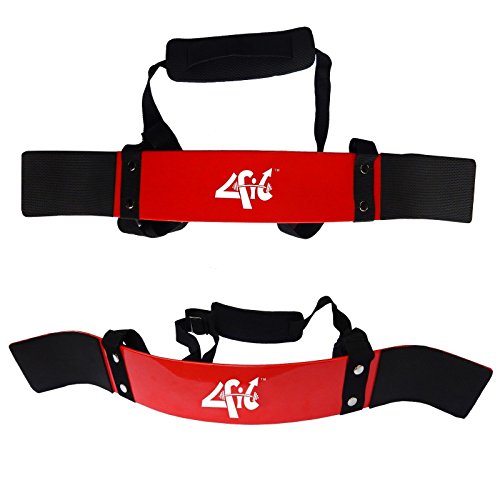 4fit Heavy Duty Arm Blaster Body Building Bomber Bicep Curl Triceps Red