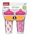 Playtex Sipsters Stage 3 Design Selections Spill-Proof, Leak-Proof, Break-Proof Insulated Spout Cup for Girls, 9 Ounce - 2 Pack