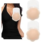 JOEEOS Nipple Covers Breast Lift Pasties Plus Size Silicone Reusable Large Sticky Nipple Pasties For Women