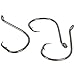 Yogayet Offset Fishing Hooks Octopus Circle Hooks Extra Sharp Black High Carbon Steel for Saltwater Boat Fishing 1/0-10/0 50 Pcs(2/0)