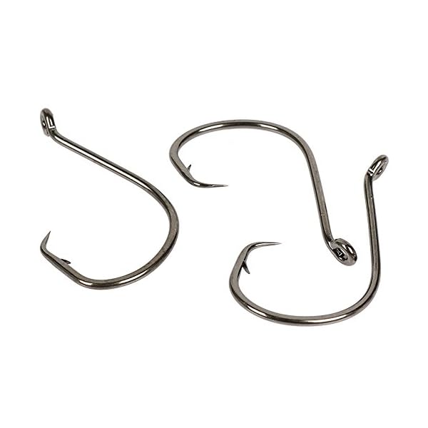 YOGAYET-Offset-Fishing-Hooks-Octopus-Circle-Hooks-Extra-Sharp-Black-High-Carbon-Steel-for-Saltwater-Boat-Fishing-10-100-50-Pcs