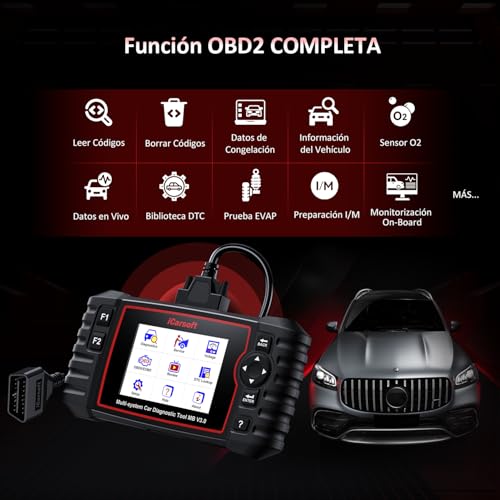 iCarsoft MB V3.0 OBD2 Car Diagnosis Machine for Ben.z/Sprinter/Smart, Bi-directional Scanner Whole System, 35 Functions Reset, Battery Test, Auto Vin, Lifetime Updates