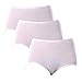 HOEREV Bamboo Fiber Women Underwear String Panty Pack of 3, pack of 3 Black, Large