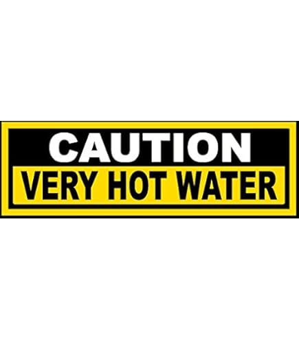 6x Caution Hot Surface, Safety Sign. Set Of 6 Self Adhesive Stickers - View #6