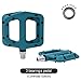 FOOKER MTB Pedals Mountain Bike Pedals 3 Bearing Non-Slip Lightweight Nylon Fiber Bicycle Platform Pedals for BMX MTB 9/16