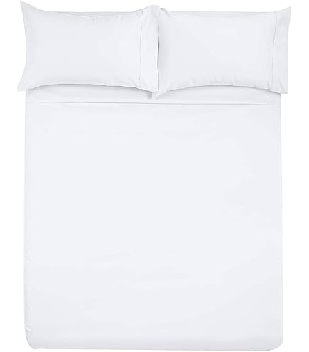 Draps Camping-car 100% Coton Égyptien - Court Queen 60x74 - 400 Fils - 4 Pièces Gris Clair - Neuf