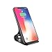 OfficeLead  Cellphone Fast Wireless Charger Stand for Samsung Galaxy Note 8 S8 S8 Plus S7 Edge S7 S6 Edge Plus Note 5, Standard Charge for Apple iPhone X 8 8 Plus (Black)