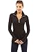 PattyBoutik Women Zip Pocket Tunic (Black Small)