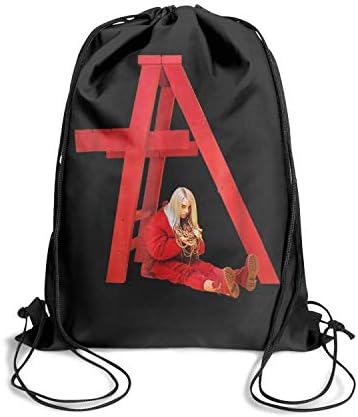 Don't-Smile-at-Me-Billie-Eilish- Cosmetic Bag Drawstring Backpack Lightweight for Women Girls Party Travel