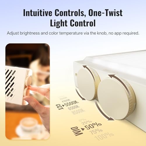 ZHIYUN FIVERAY M40 SE Combo [Official] LED Video Light, 17100 Lux, 2700–8500K, CRI≈95, TLCI ≥ 97, 84 LEDs, 250g, Portable Video Light for YouTube TikTok