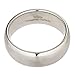 MJ Metals Jewelry Classic Mirror Polished White Tungsten Carbide 8mm COMFORT FIT Wedding Band Ring Size 12