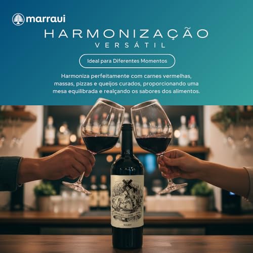 Kit 2 Vinhos Cordero con Piel de Lobo Malbec – 750 ml Cada – Tintos Argentinos Mosquita Muerta – Corpo Médio, Frutado e Elegante