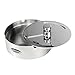 Ashtray, Newness Stainless Steel Tabletop Decoration Unbreakable Home Ashtray with Detachable Rotating Lid, Small Size