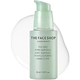 The Face Shop Tea Tree Pore Ampoule - Soothes & Moisturizes Skin, Exfoliating, Hydrating Face Serum, Minimizes Pores - AHA, BHA, PHA, Hyaluronic Acid, Panthenol - Korean Skin Care Moisturizer