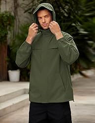 COOFANDY Men's Rain Jacket Waterproof Lightweight