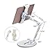 suptek Aluminum Tablet Desk Stand for iPad, iPhone, Samsung, Asus and More 4.7-11 inch Devices, 360° Flexible Cell Phone Holder Mount, Good for Bed, Kitchen, Office (YF208DW)