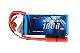 Gens ace 1000mAh 11.1V 25C 3S1P Lipo Battery Pack,4.0MM Banana Plug.Strong but Stable Burst Current,Quickly Recharged,Long-term Stable Voltage Maintaining