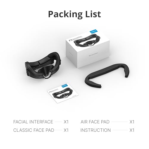 BOBOVR F3 Comfort Face Cover Pad Facial Interface Compatible with Quest 3 Accessories, With 3-Channel Ventilation, Adjustable Field of View, Glasses-Friendly Design and Soft Lycra Nose Guard