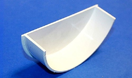 Pack of 2 RWE2WH White Internal Stop End Cap for 112mm Marshall Tufflex Half Round Gutter