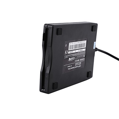Richer-R USB Floppy Disk, 3.5 inch USB External Floppy Diskette Disk Drive Portable 1.44MB FDD for PC Windows 7/8/98/ME/2000, Windows XP/Mac(Black) - Thumbnail 2