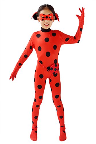 5 DAZCOS+Costume+Ladybug+Jumpsuit+Headwears