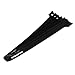 Monoprice Hook & Loop Fastening Cable Ties 9inch, 100pcs/Pack - Black