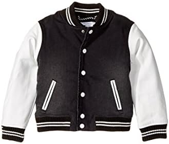 Little Marc Jacobs Boys' Teddy Jacket Little Kid, Noir/Blanc, 4 Year