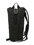 EconoLed US Army 3L 3 Liter (100 ounce) Hydration Pack Bladder Water Bag Pouch Hiking Climbing Survival Outdoor Backpack(Black)