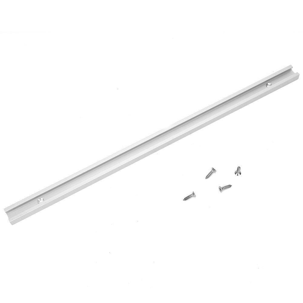 Junlucki Solid T-Track Slide Slab, High Strength Aluminum Alloy, T Slot, Ideal for Shop Built Tables Routers, Band Saws, Drill Presses
