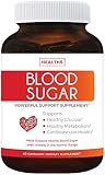 Best Blood Sugar Support Supplement - Helps with Blood Glucose & Weight Loss - Natural Herb Health Level Formula - 100% Money Back Guarantee - 60 Capsule Pills - High amounts of Cinnamon Bark Powder