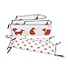 Bacati Playful Foxs 10 Piece Crib Set Including Bumper Pad, Orange/Grey