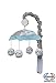 Baby Blizzard Blue Grey Elephant Nursery Musical Mobile