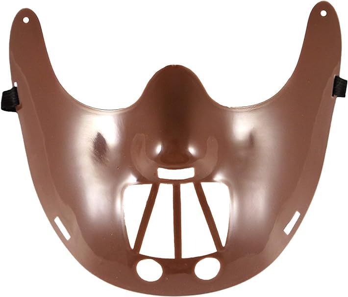 M&A Peaks Halloween Hannibal Lecter Plastic Mask Spooky Scary Fancy Dress Party Face Mask