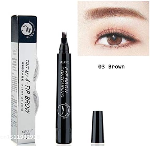 4 Fork Tip Fine Sketch Enhancer Eyebrow Tattoo Pen Waterproof Microblading Eyebrow Tattoo Tint Henna Eyebrow Gel Makeup Tools suake 03