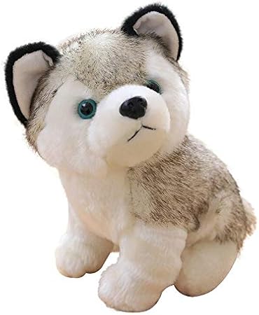 Amazon ぬいぐるみ 1ピースかわいい犬ぬいぐるみ子犬動物ぬいぐるみ子供赤ちゃんのおもちゃぬいぐるみハスキー人形 おもちゃ ぬいぐるみ おもちゃ