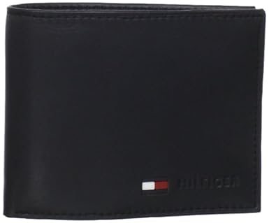 Tommy Hilfiger Men's Stockon Coin Wallet ,Black,
