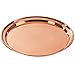 Colleta Home Copper Tray - 2 Pack - Large Tray 15 inch, Medium Tray 13 Inch - Copper Decorative Tray