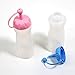 Condiment Squeeze Bottles Food Grade Polypropylene Condiment Bottles with Built in Cap for Ketchup Mustard Mayo Hot Sauces and More (blue+pink)