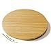 Noveltia 21-Inch Bamboo Lazy Susan Turntable Rotating Tray