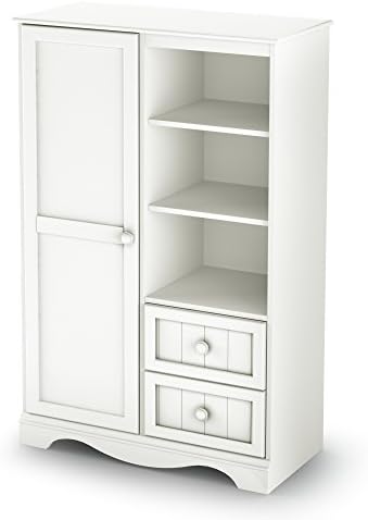 South Shore Savannah Collection Door Chest Pure White