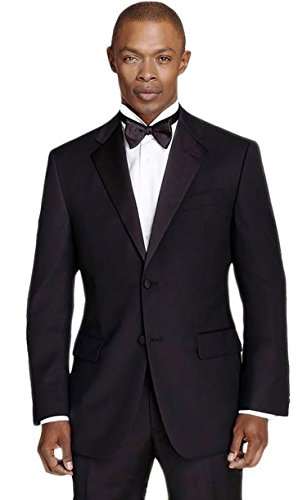 calvin klein black solid modern fit tuxedo jacket