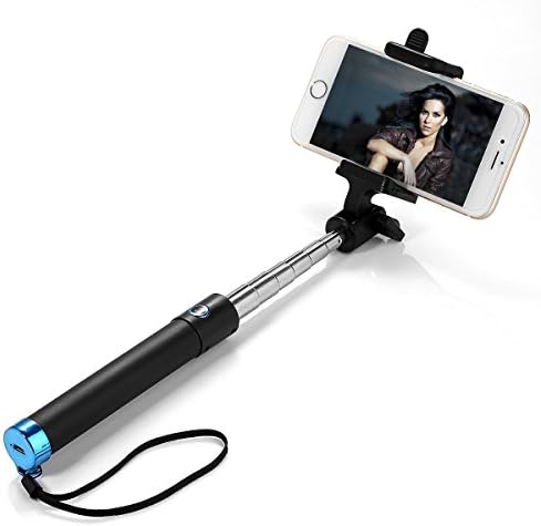 Selfie Stick,Portable Pocket-Size U-shape Self-portrait Monopod All-in-one Selfie Stick with built-in Bluetooth Remote Shutter