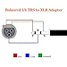 Tisino 1/4 to XLR Cable, Nylon Braid Quarter inch TRS to XLR Male Balanced Interconnect Cord Patch Cable- 20ft